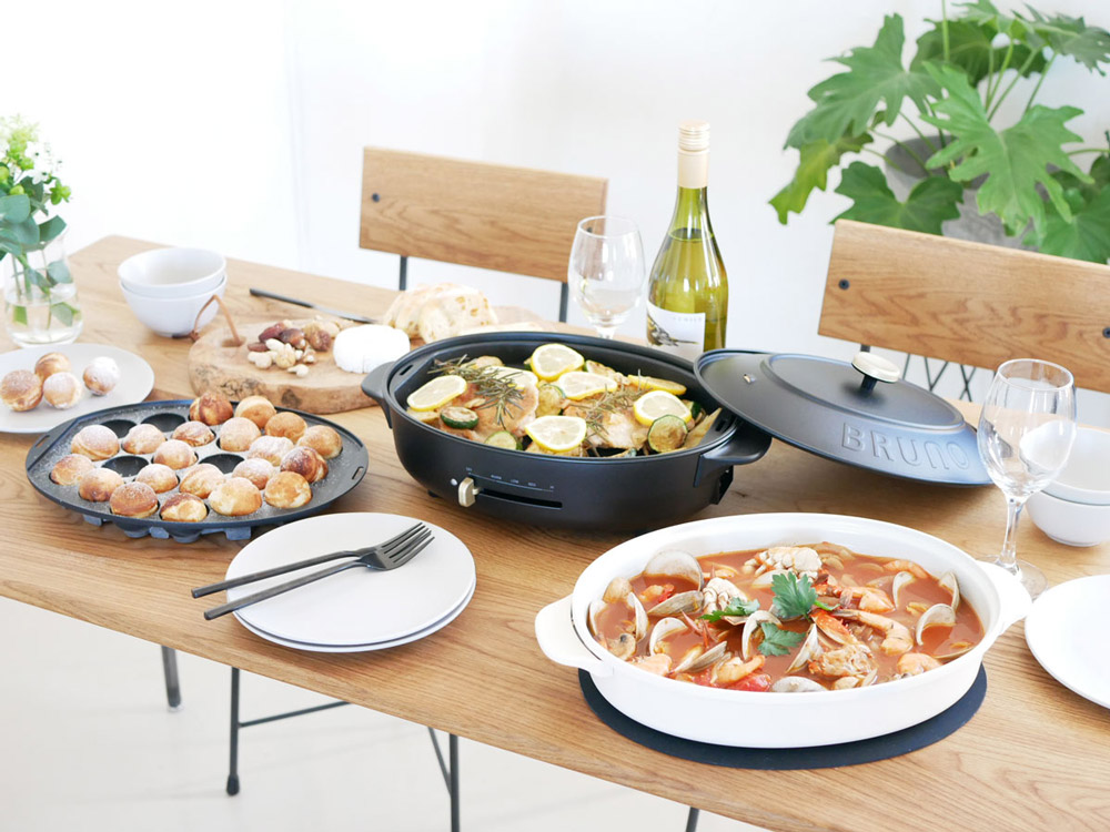 BRUNO/ブルーノ】オーバルホットプレート グレージュ｜【公式  