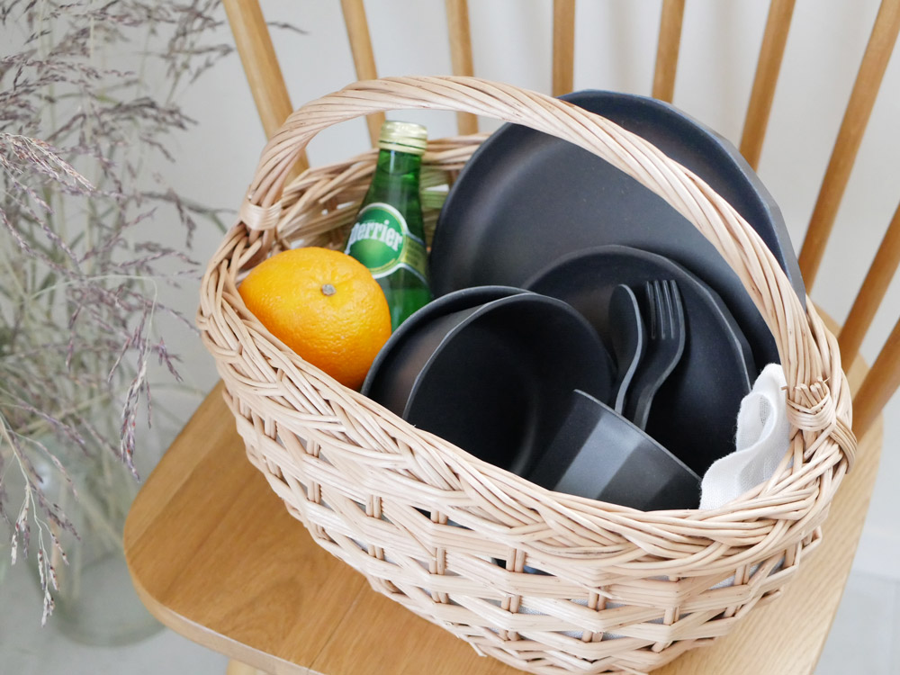 黒いKINTO ALFRESCOプレート 25cm