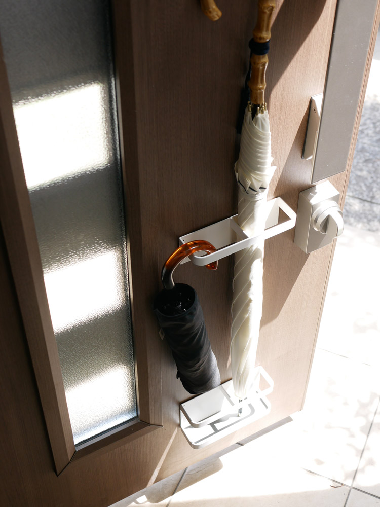 YAMAZAKI タワーマグネット傘立て ホワイト