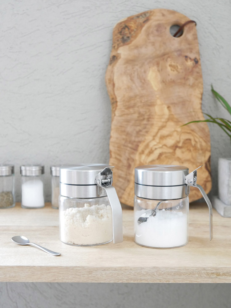 ダルトン製ガラススパイスジャーとスプーンセット