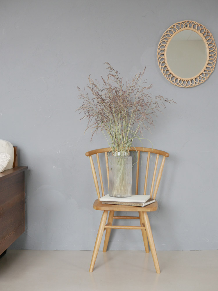 オーク無垢材のadepecheハーフラウンドチェア