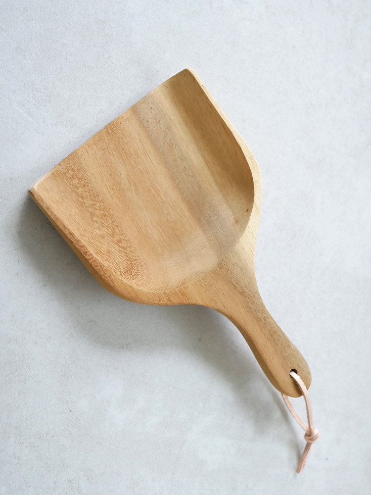 Horn Pleaseアカシア木製ダストパン