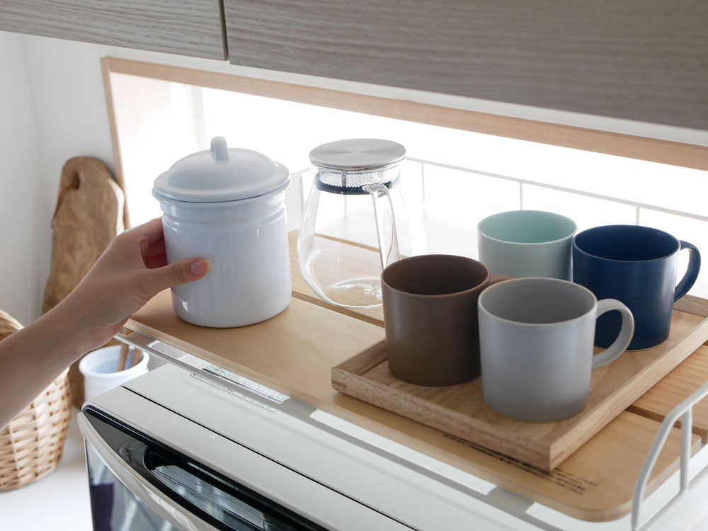 黒色スチール製マイクロウェーブラックラック