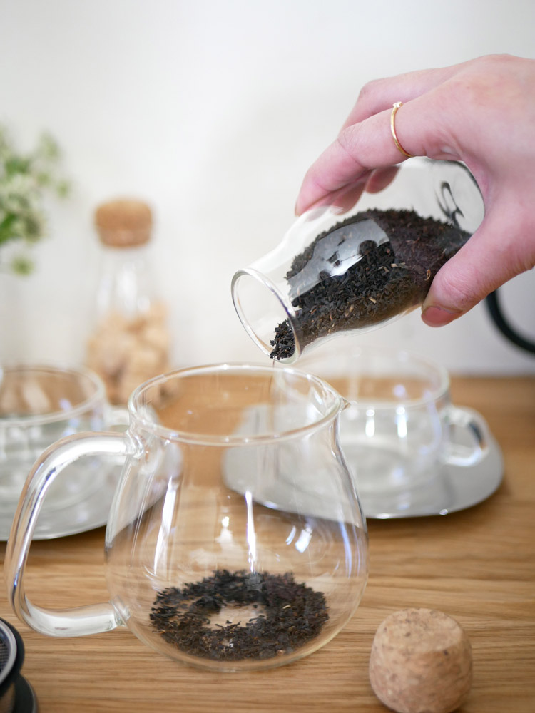 キントーのコルク蓋付き耐熱ガラスキャニスター