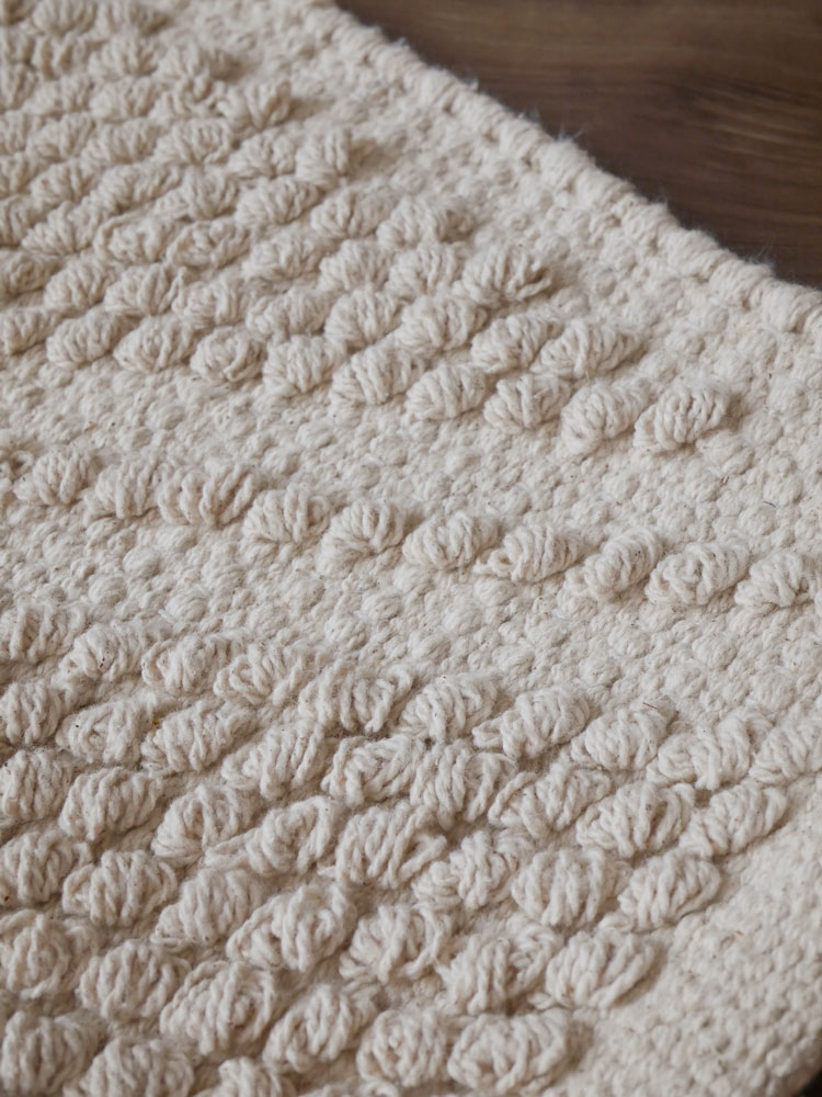 Horn Please MADEのダイヤチェック柄コットンフロアマット