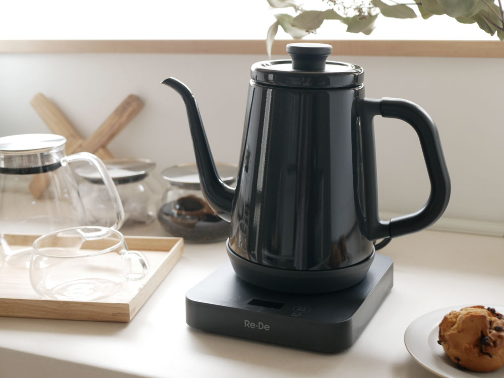 Re・De＞Re・De Kettle リデケトル 温度調節電気ケトル 1L ブラック – カチモ | カチあるモノで価値ある暮らし