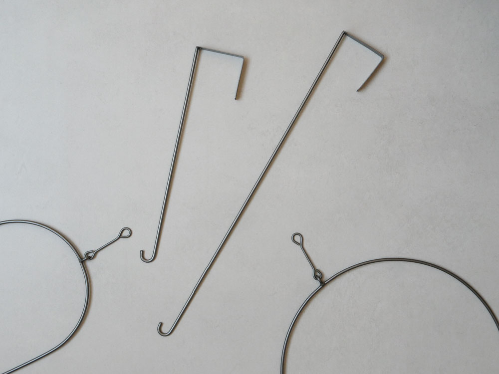 アイアン製ホーンプリーズのリースフック