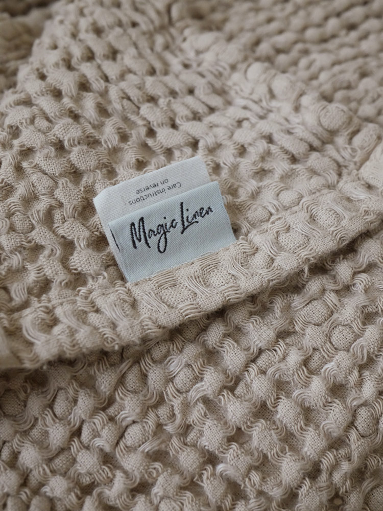 Magic Linen ワッフルブランケット 140x100cm