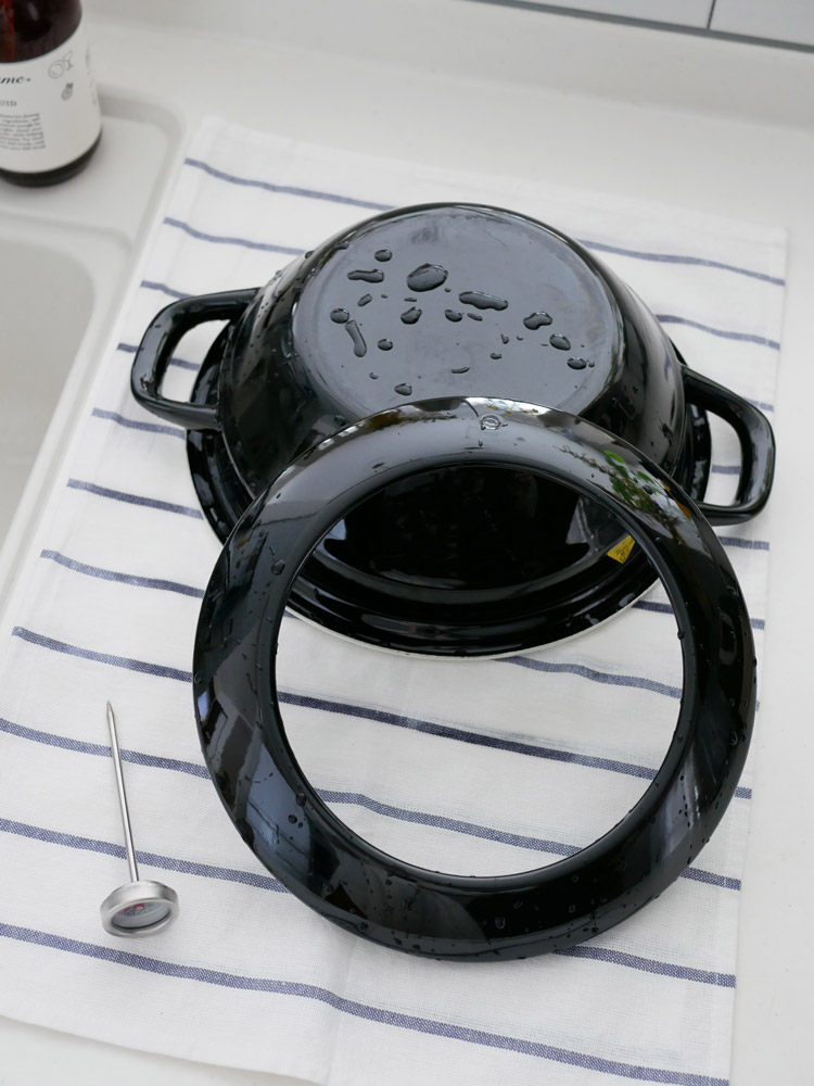 富士ホーロー製天ぷら鍋の画像