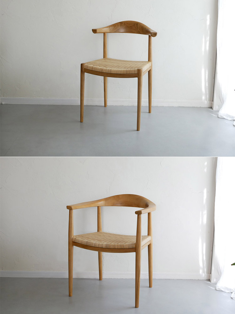 サンフラワーラタンのIDENTITYチークダイニングチェア