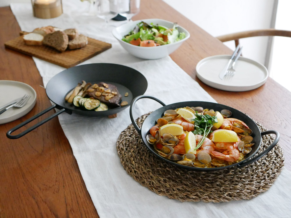 あやせものづくり研究会の鉄製フライパン