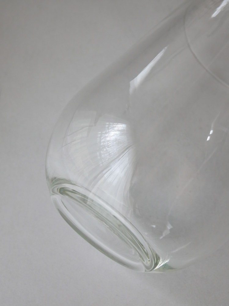 リサイクルガラス製オーバル型フラワーベース