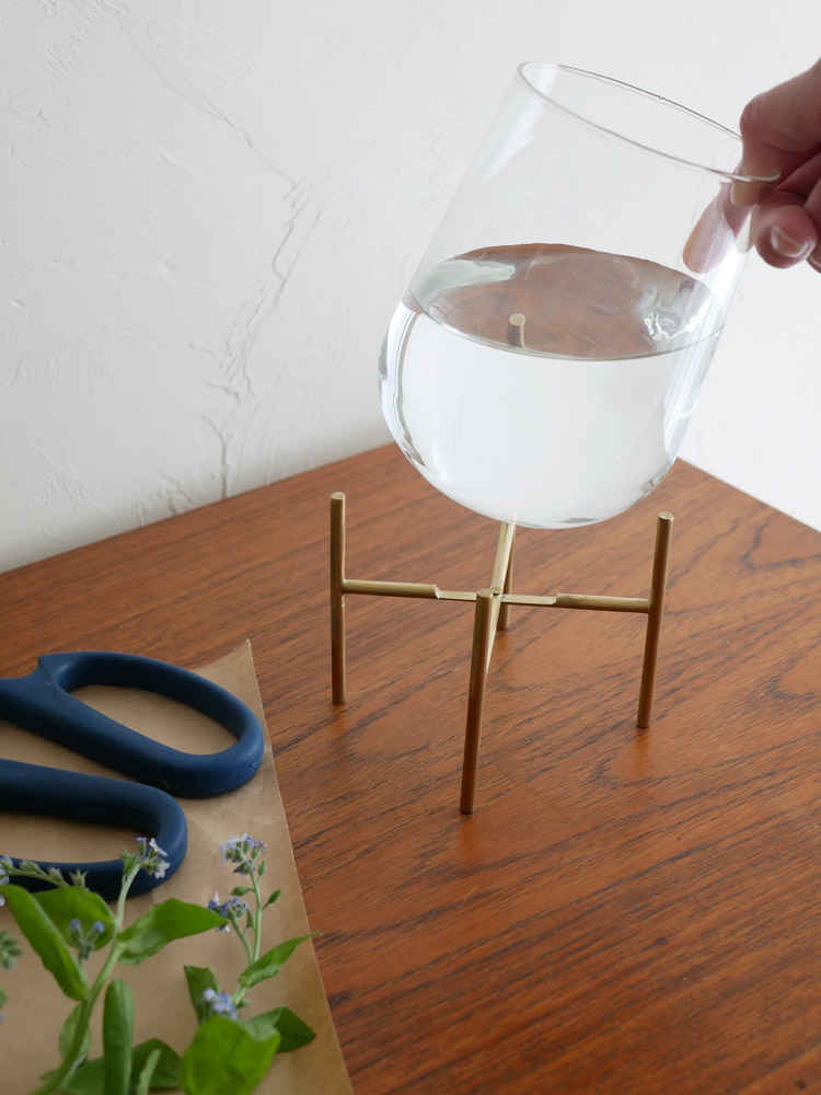 ホーンプリーズのリサイクルガラスオヴァル花瓶