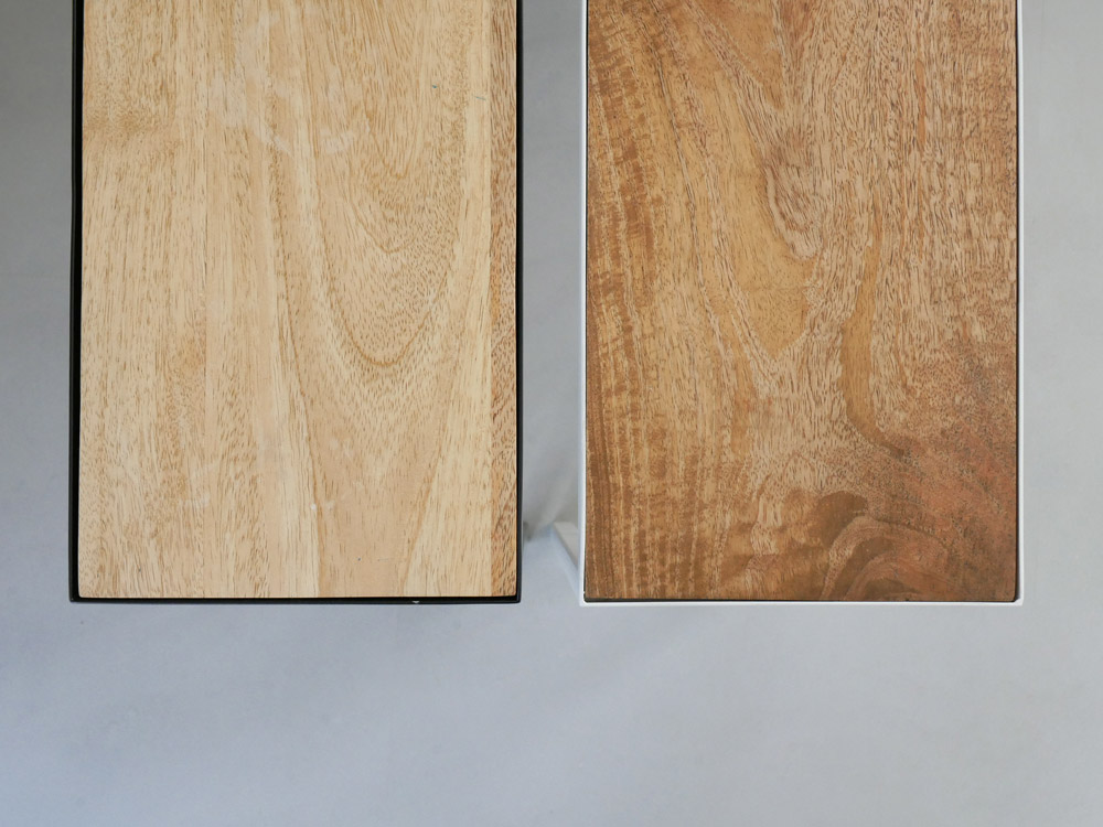 ポッシュリビングのマンゴーウッドスタンドシェルフ