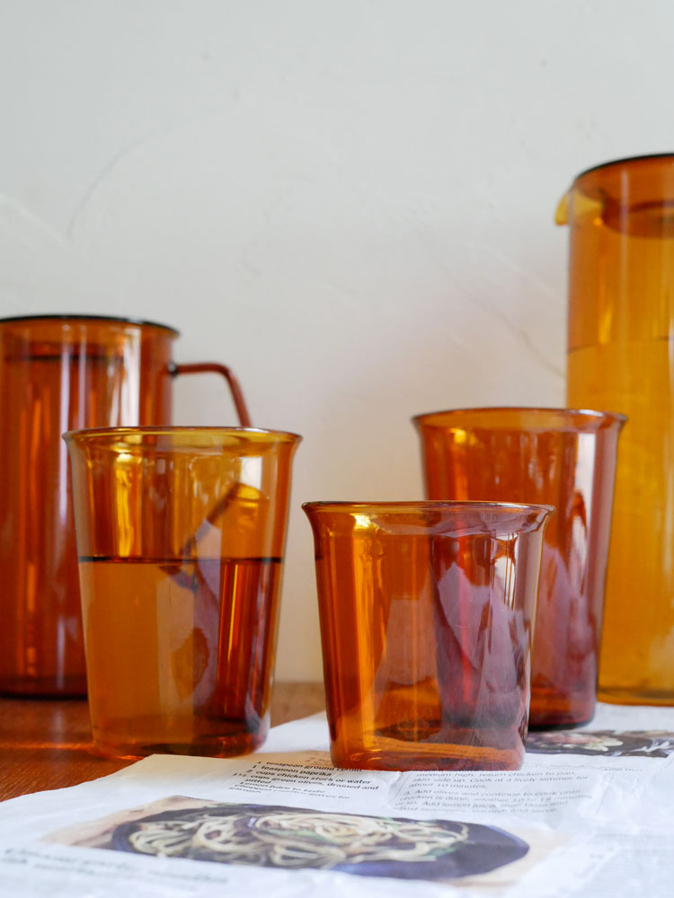 KINTOのCAST AMBER 250mlガラスグラス