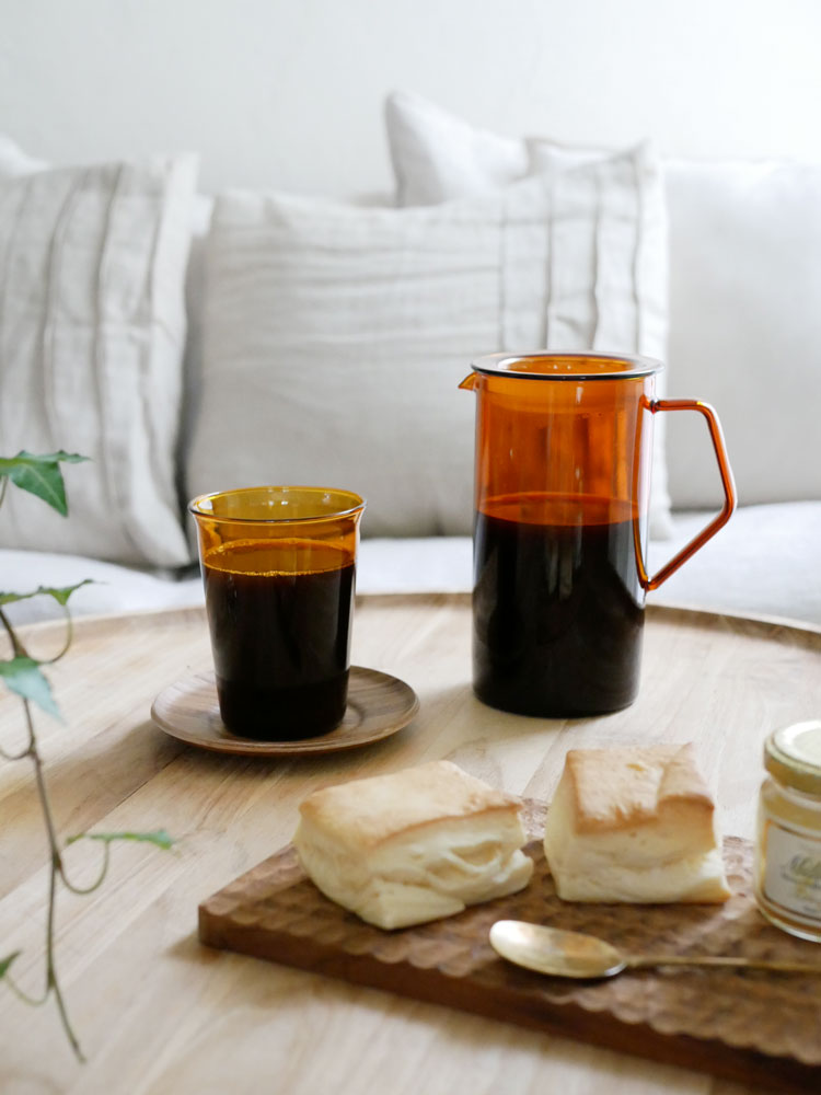 キントー CAST AMBERシリーズのガラス容器