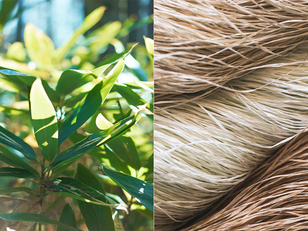 ささ和紙製ベージュスリッパ