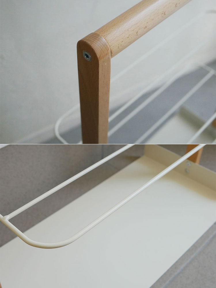 マッシュリヴのホワイトエントランスラック