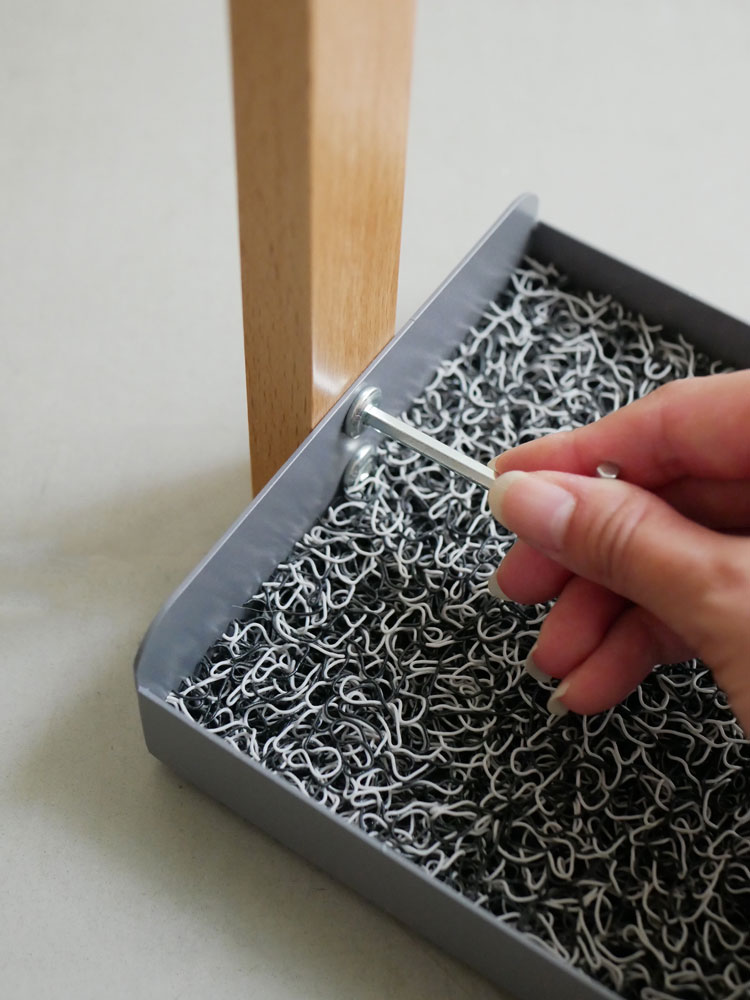 Mashリヴ エントランスラック ホワイトの画像