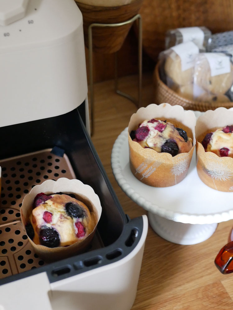 レコルトの黒色エアーオーブンと2Wayラックセット