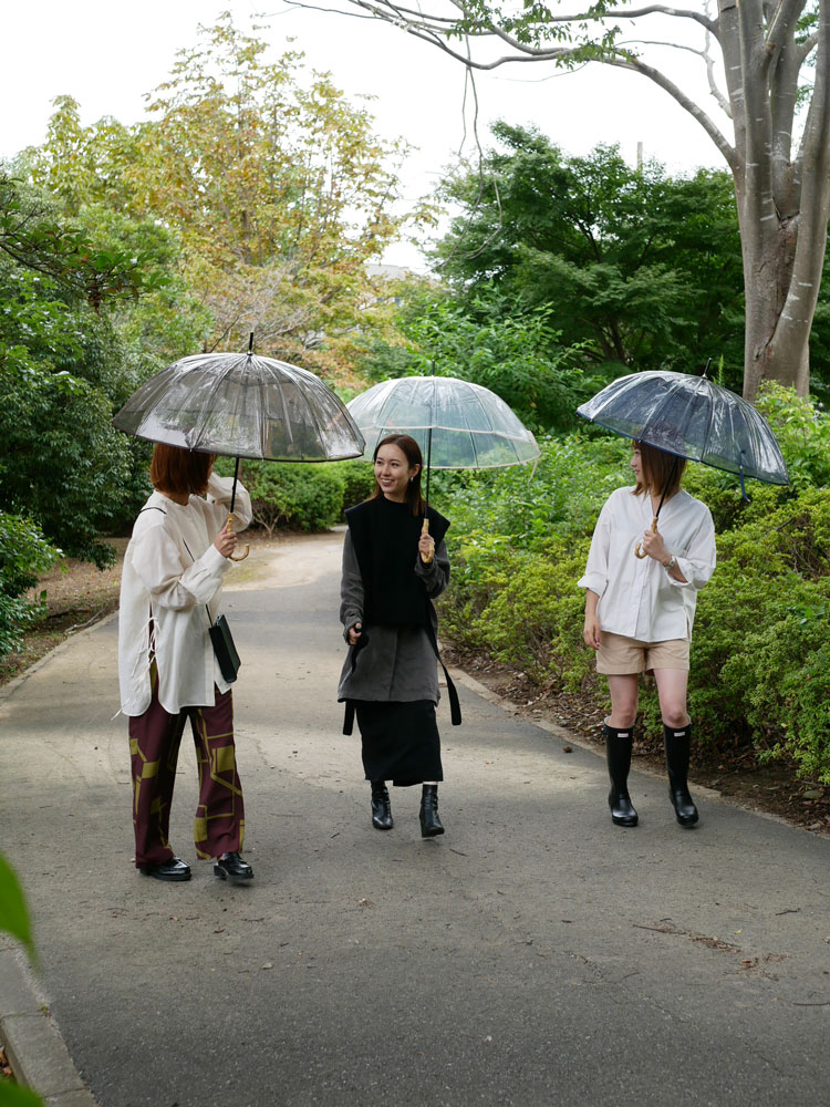 ビコーズのクリアホワイト12フレーム傘