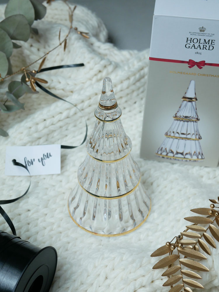 ホルムガードの型押し塗装ガラスクリスマスツリー