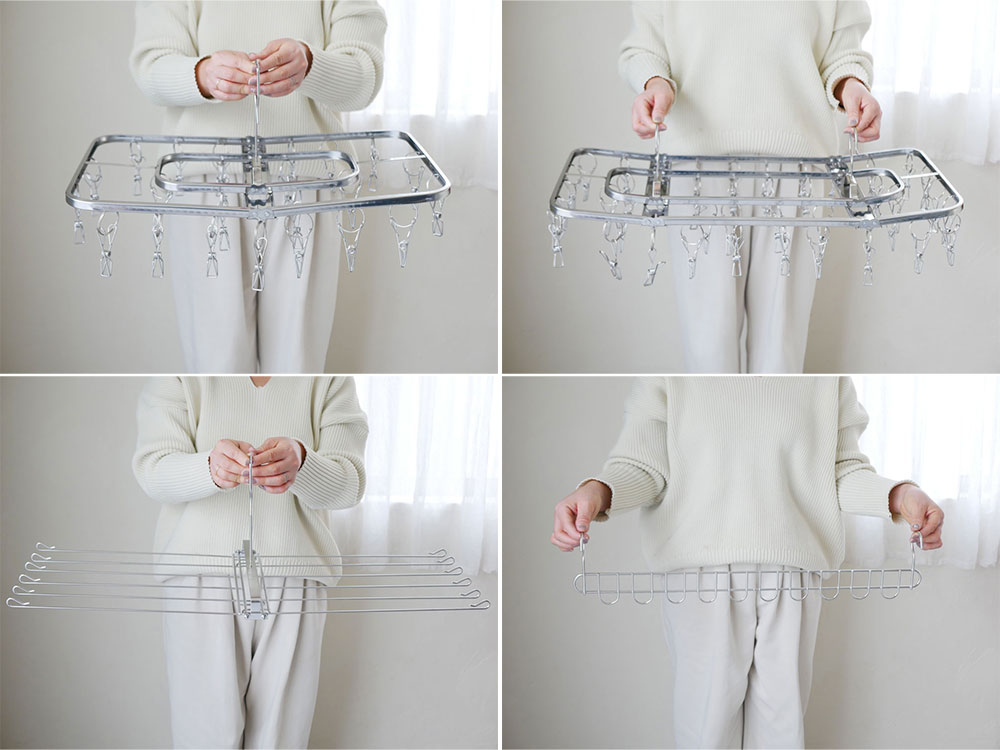 下村企販のステンレスフック10連ハンガー