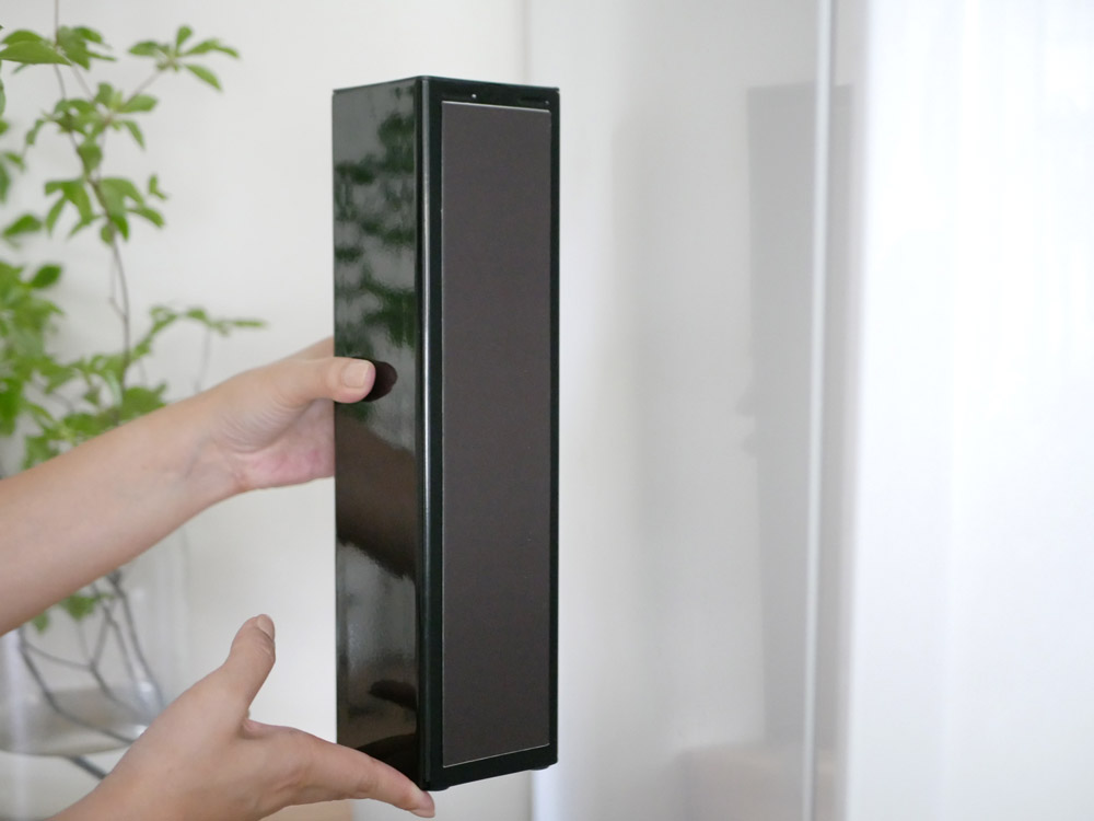 YAMAZAKI製 黒色ポリ袋ストッカー