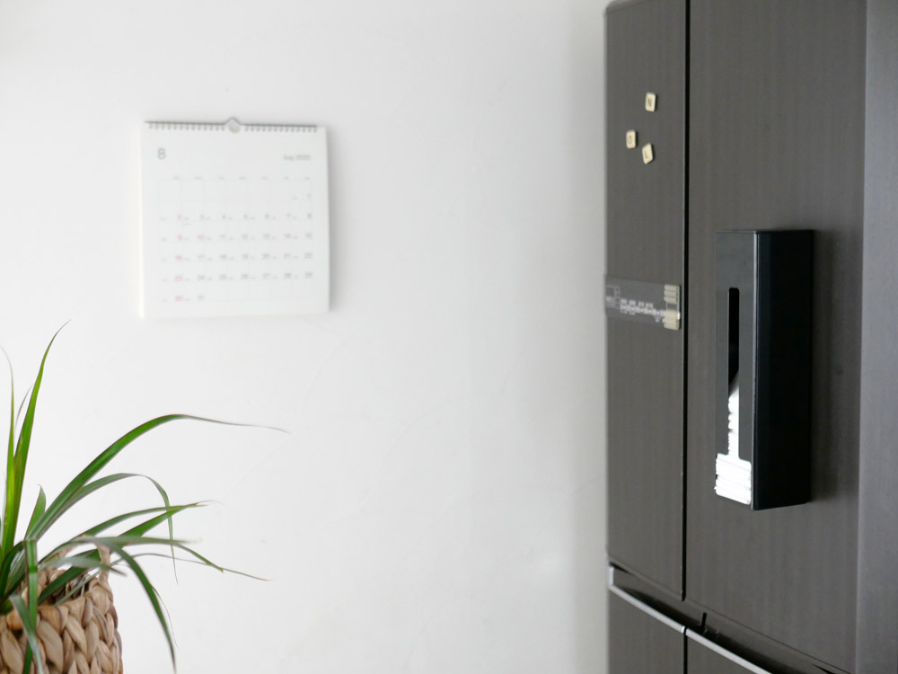 YAMAZAKI製黒色タワーポリ袋ストッカー