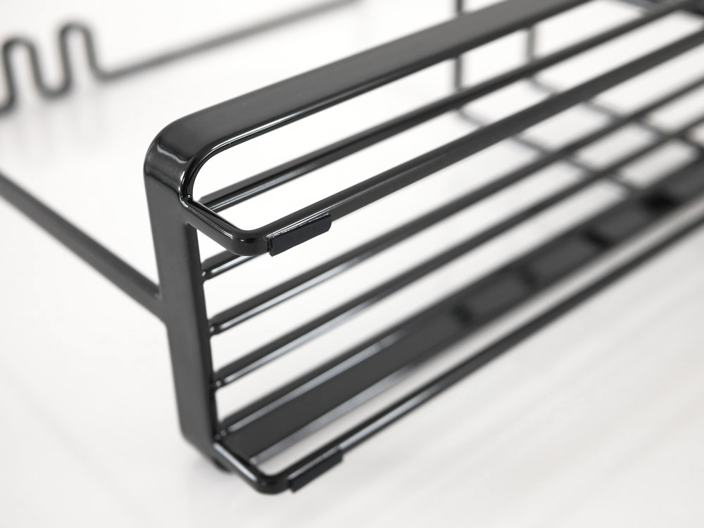 tower スポンジ＆クリーニングツールスタンド 黒