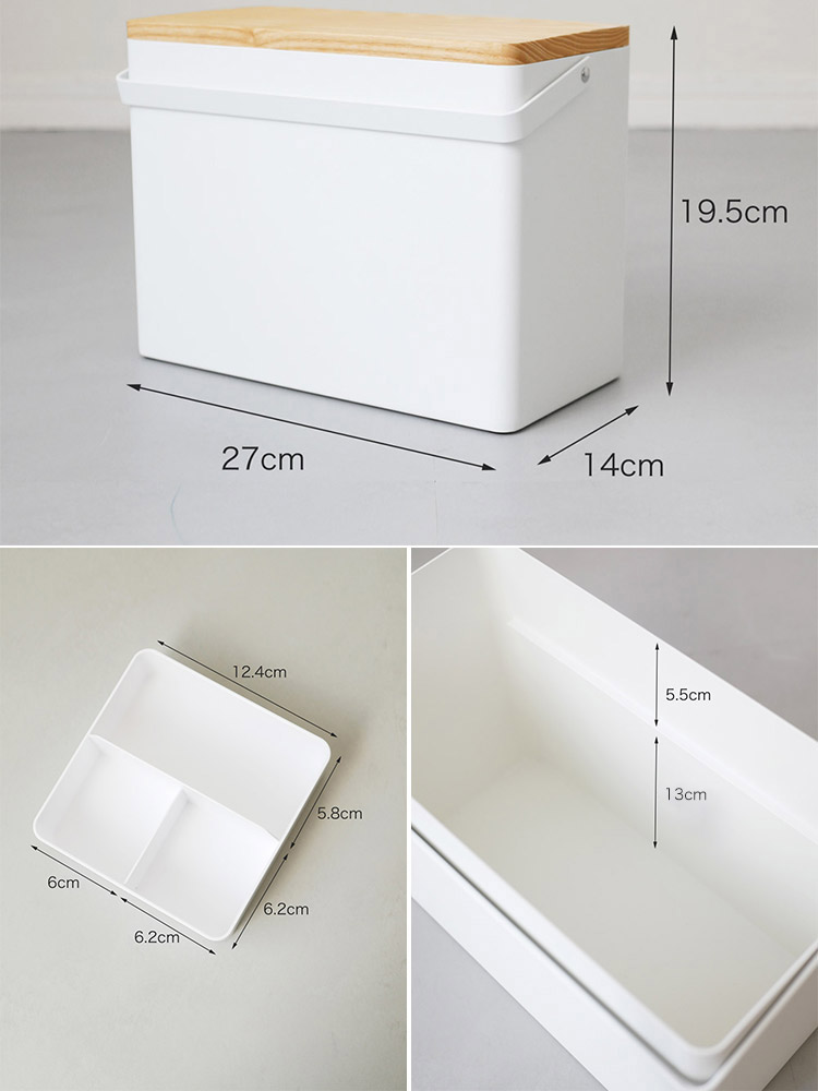 タワーブランドのスチールと木製の救急箱