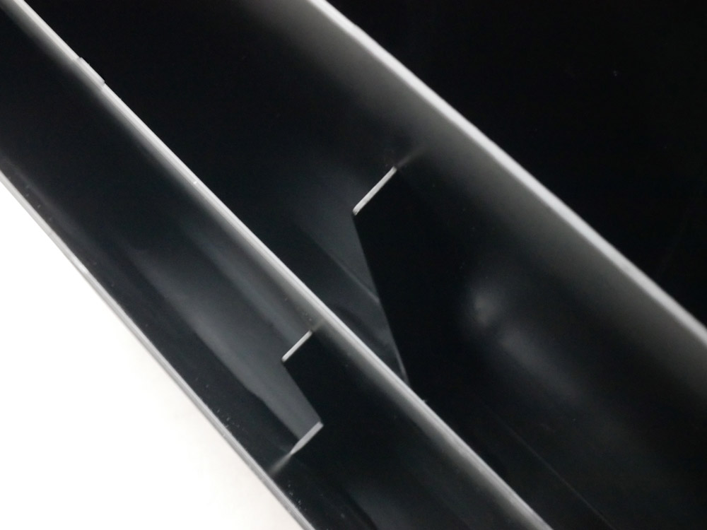 ヤマザキタワー冷蔵庫横マグネット収納ポケット3段 ブラック