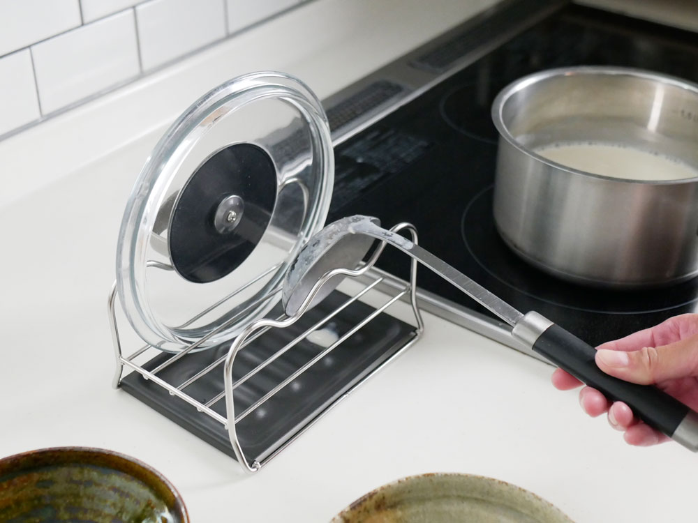 UtaUマルチスタンドの灰色ステンレス製キッチン収納