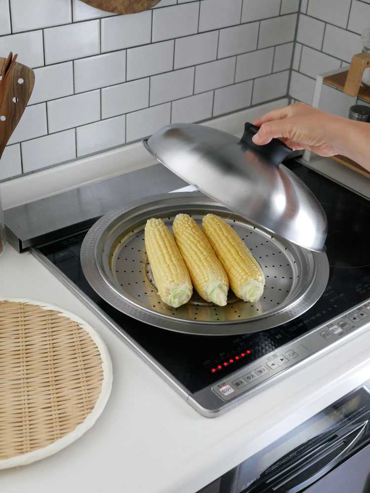 アーネストのステンレス卓上鍋と蒸し器セット