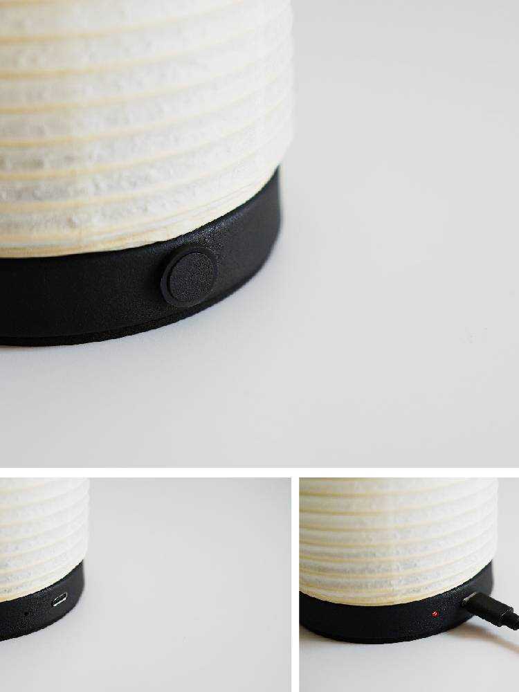 DI CLASSE製和紙スチールポータブルランプ