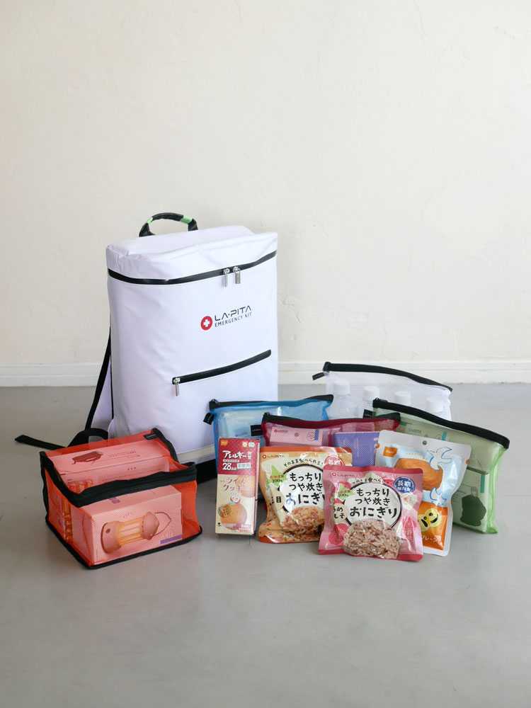 ラピタプレミアムひなたライフ防災セットのパッケージ画像