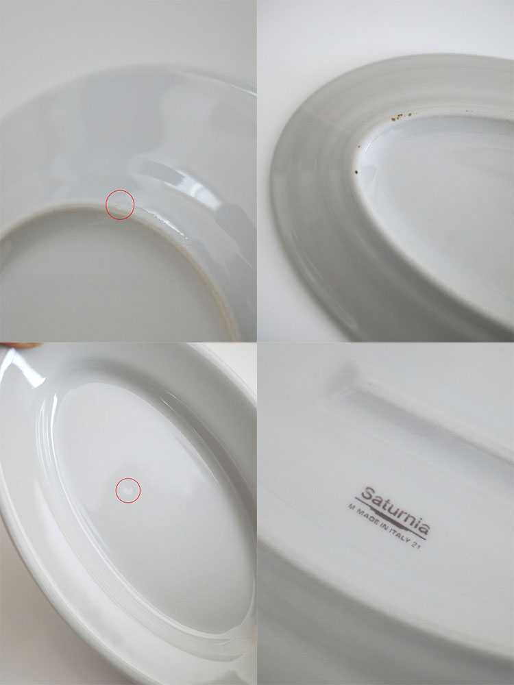 サタルニア チボリ 白磁のディナープレートセット