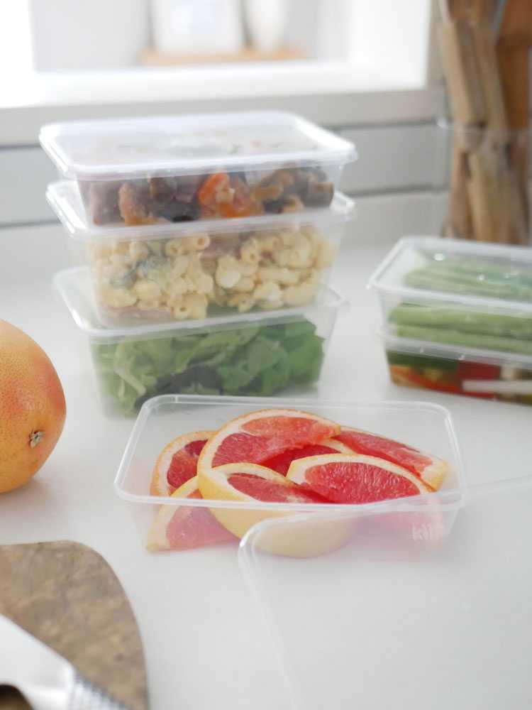 kiip slapperの透明および半透明保存容器セット