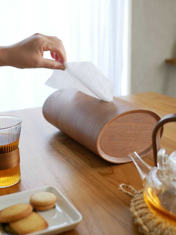 ブナコの天然木スリムティッシュボックス