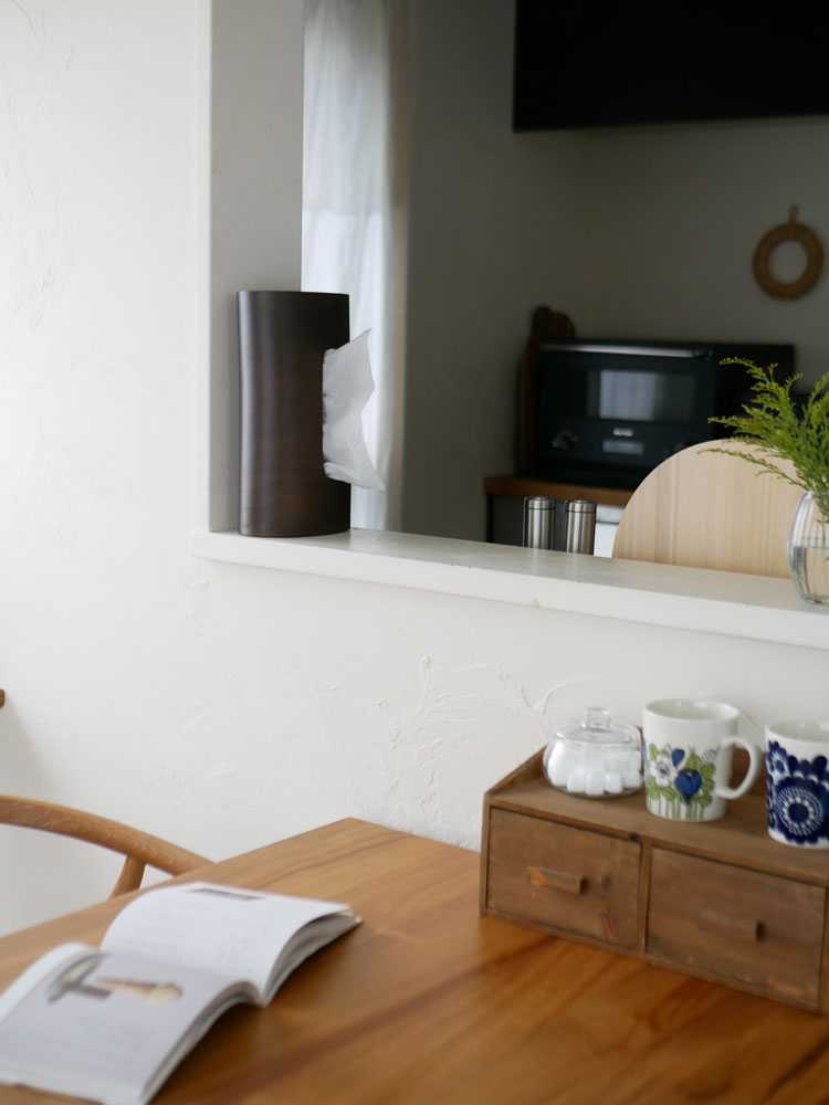 ブナ材のスリムティッシュボックス