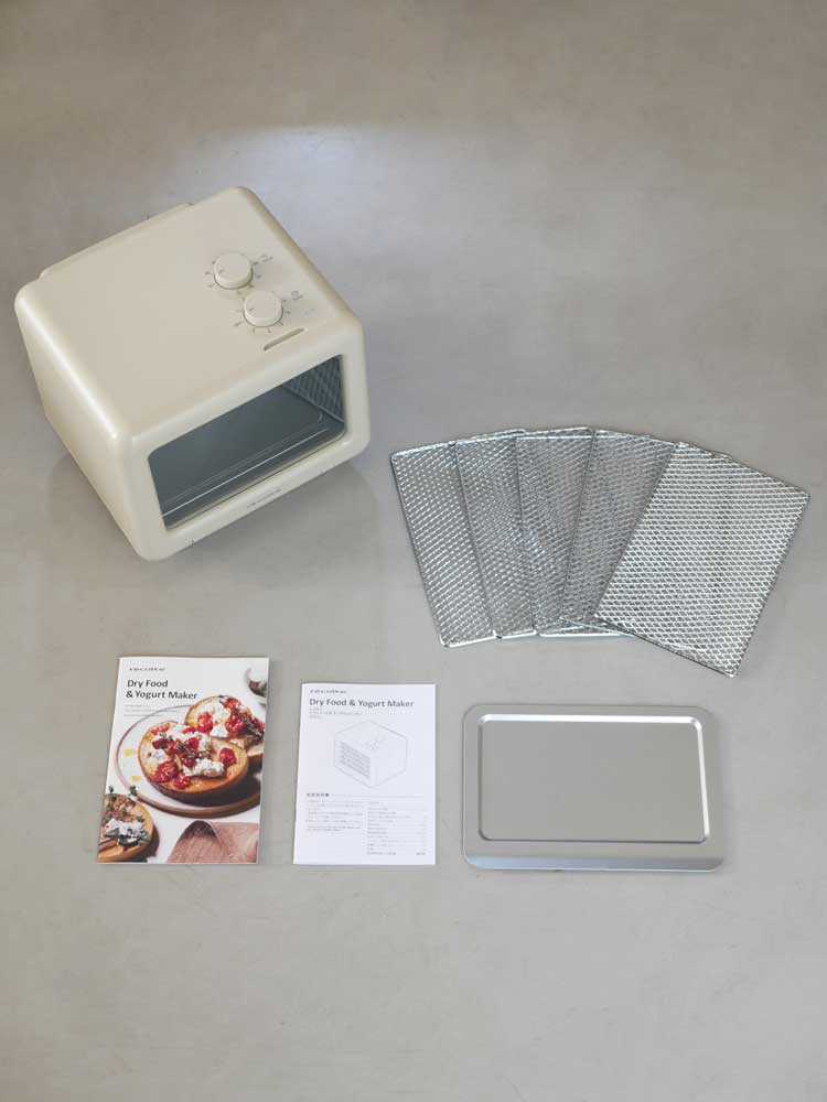 recolte ドライフード＆ヨーグルトメーカー クリームホワイト本体