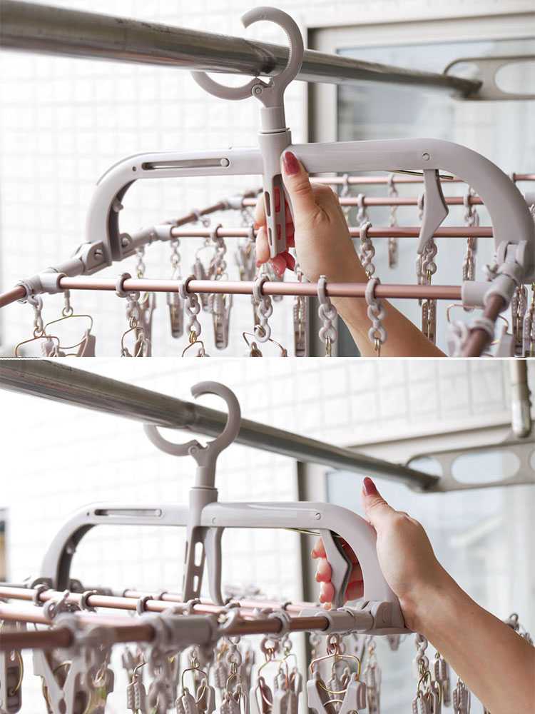 FUJIEIフジエイのアルミハンガーがクローゼットに掛かっている