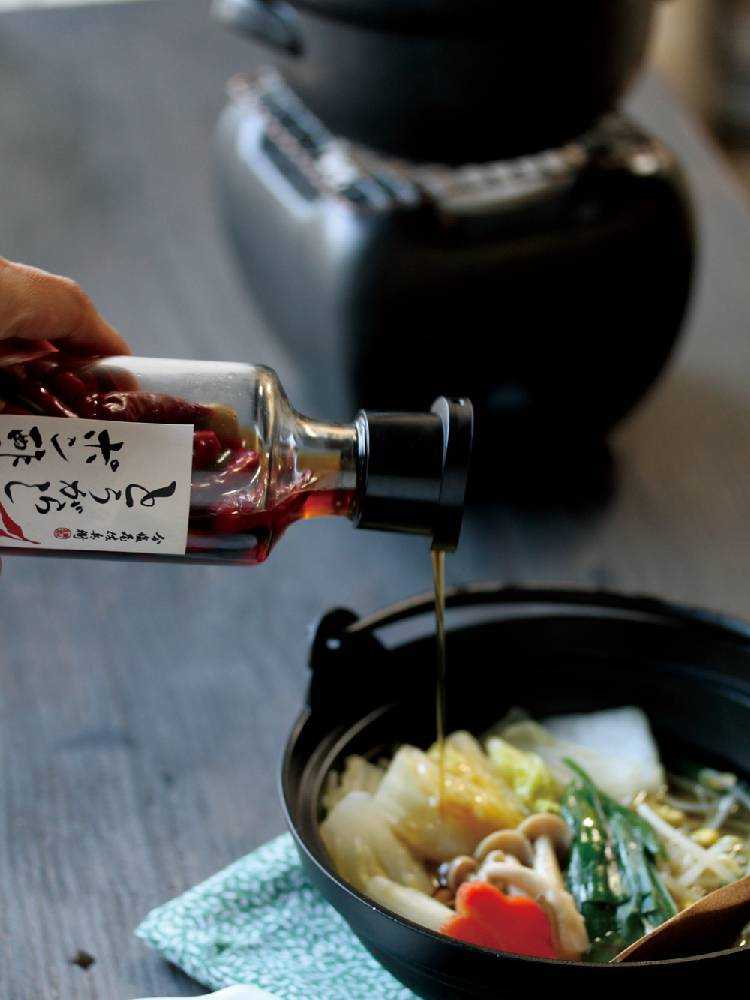 とうがらしポン酢の素のボトル