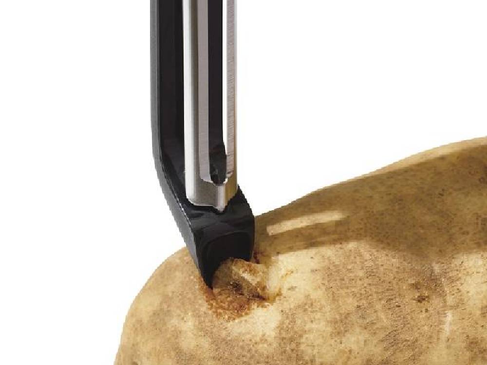 OXO/オクソー Good Grips タテ型ピーラーの製品画像。縦型ステンレスブレードと持ちやすいグリップが特徴。