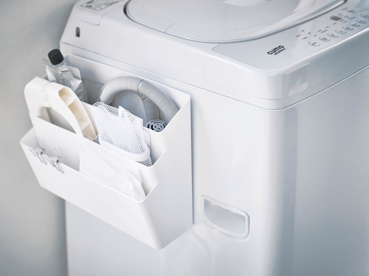Tower 洗濯機横マグネット収納ポケット 3段 ホワイト 公式 インテリア雑貨の総合通販 ひなたライフ アプリnew Openキャンペーン実施中