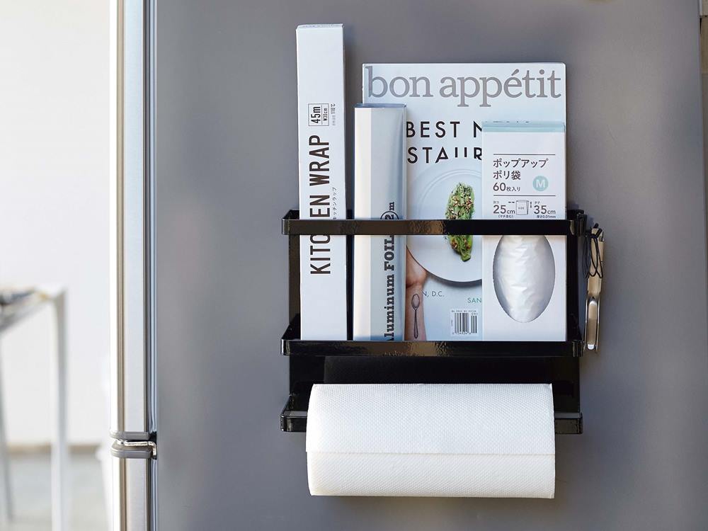 タワー製マグネットキッチンペーパー＆ラップホルダー