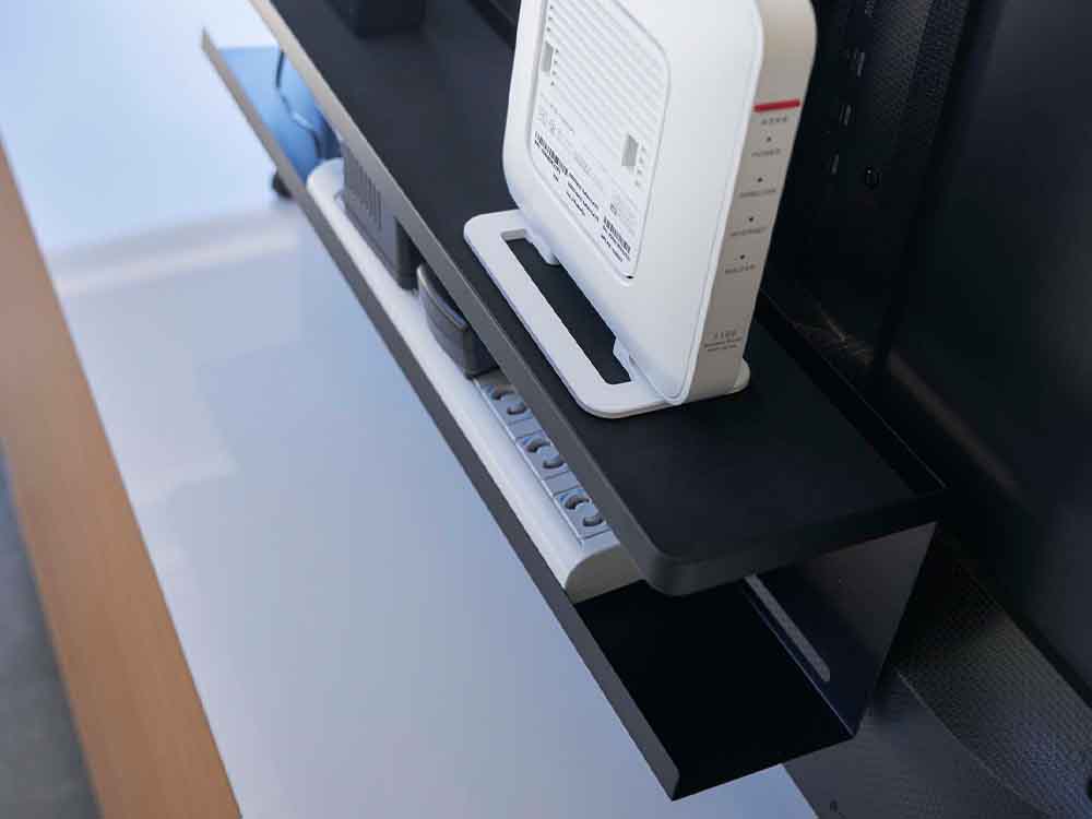 YAMAZAKIスマートのテレビ裏収納ラック