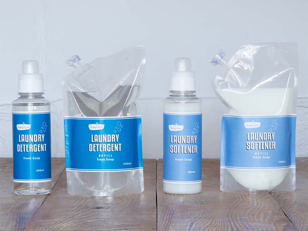 FREDDY LECK ランドリー柔軟剤リフィルのボトル