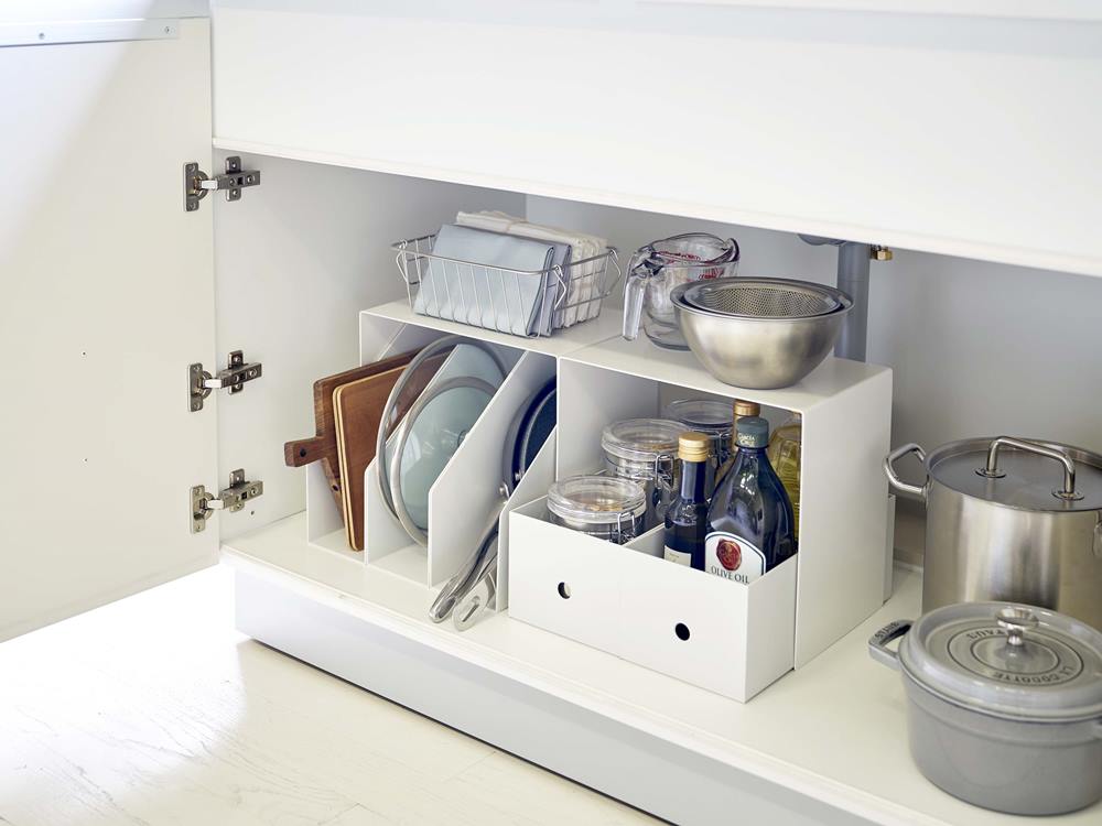 YAMAZAKIタワー収納ボックス用上ラック2個組