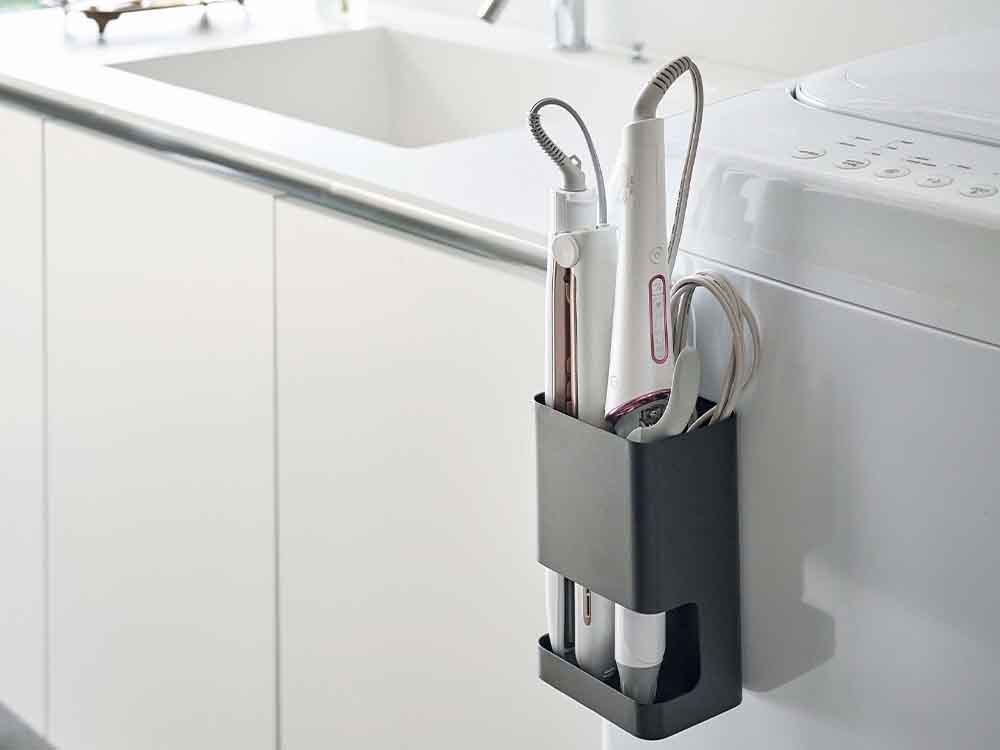 YAMAZAKIタワー マグネット仕切り付きヘアアイロンホルダー